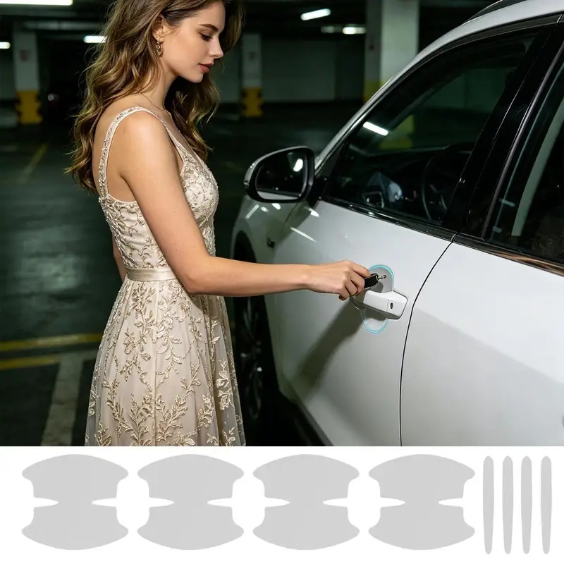 Наклейки на ручки дверей автом – обзор и цена Car Door Handle Protector