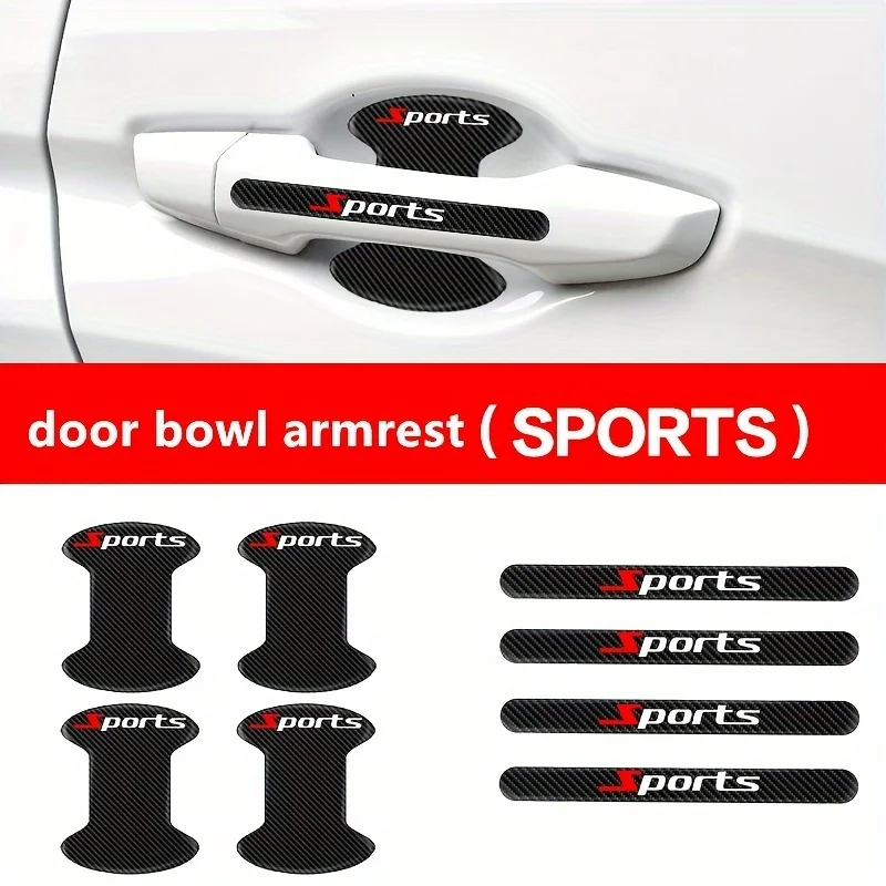 8 шт./компл. защитных накладок – обзор и цена Car Door Handle Protector