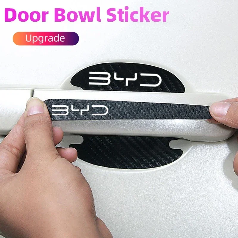 Набор из 8 наклеек из углеродн – обзор и цена Car Door Handle Protector