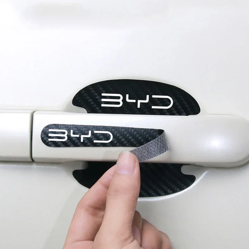 Набор из 8 наклеек из углеродн – обзор и цена Car Door Handle Protector